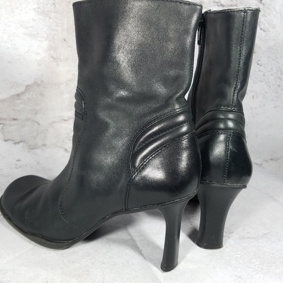 Victoria Spenser Ankle Boots Women 8.5 Black Leath - Picture 8 of 8